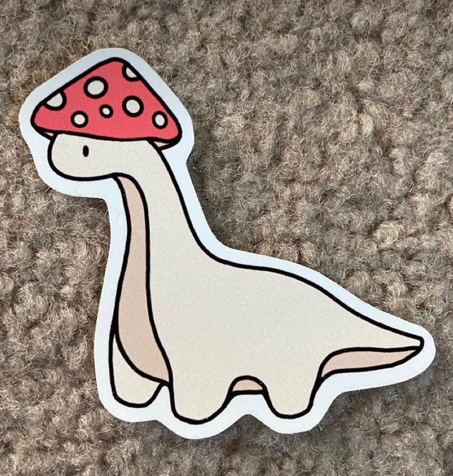 Mushroom Dino Sticker Etsy