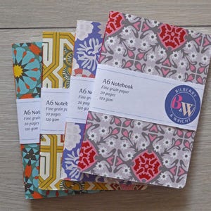 A6 small notebook colourful notebook handmade pocket notebook mini sketchbook notepad
