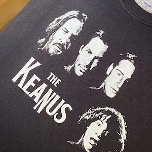 Keanu Reeves / Beatles Mashup Band shirt (hand printed // original GnuYorker design)