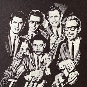 Jeff Goldblum Band shirt (Hand Printed // Original GnuYorker Design) "Jeff and the Goldblums"