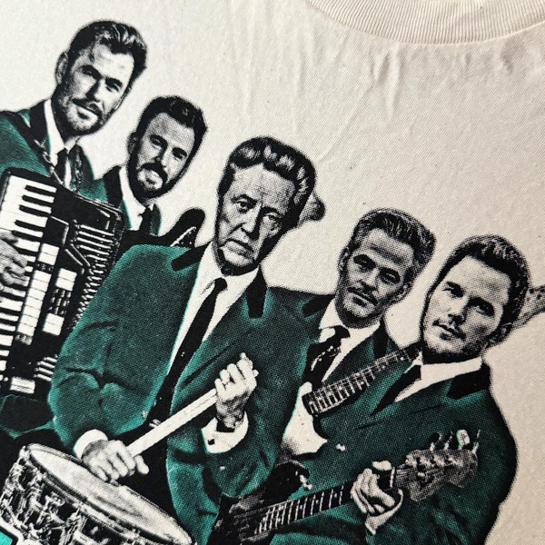 Chris & The Chrises Band Shirt (Hemsworth, Pratt, Evans, Pine and Christopher Walken // Original GnuYorker design, Hand Printed // 2 Color)