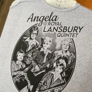 Angela Lansbury Band Shirt (hand printed original design)