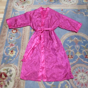 Fleece Lined Satin Bathrobe - Etsy Fleece Lined Satin Bathrobe - Etsy
