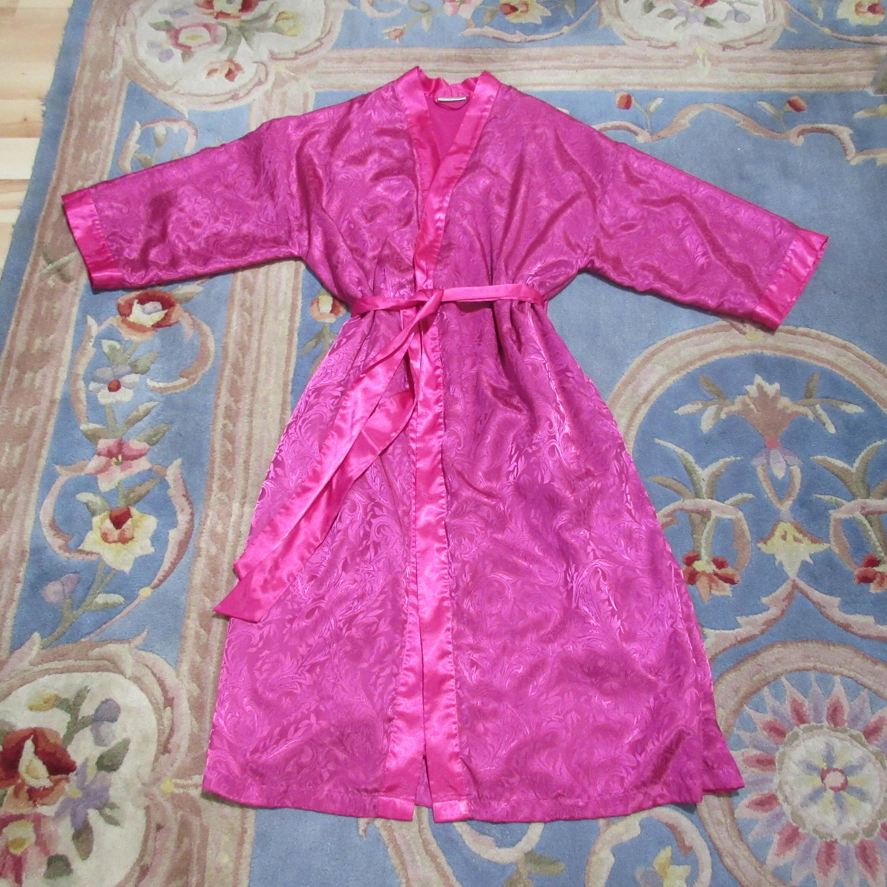 strapless open back dress Miko - Fuchsia Kimono Robe & Jacket - Long Kimono Robe