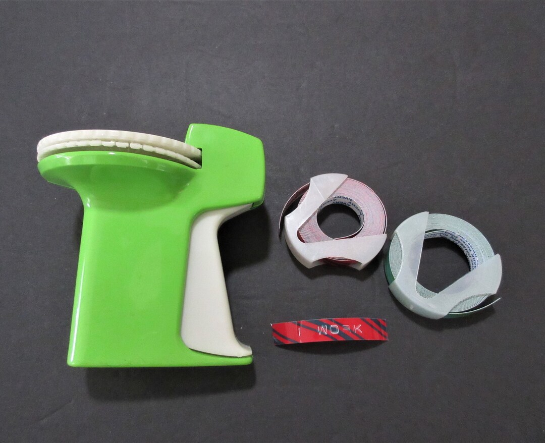 Vintage Avery Label Maker 3/8 Tape Made in USA Apple Green Etsy
