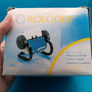 Mini ROLODEX Rotary Card File Addresses Phone Numbers Business Contacts 66700 Retro Office Supply Altered Rolodex Memorydex BRAND NEW in Box