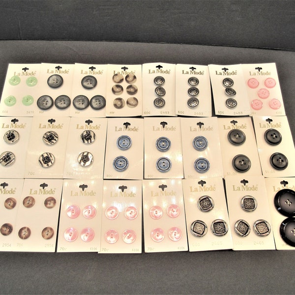 Vintage Button Cards - Etsy