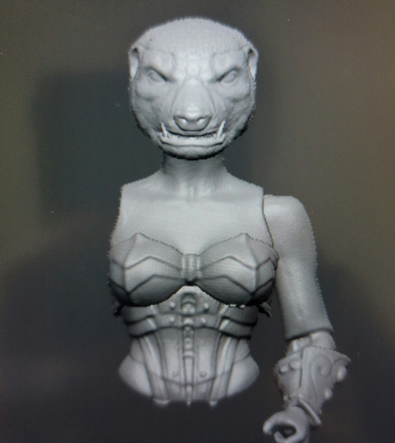 Angry Honey Badger Headsculpt