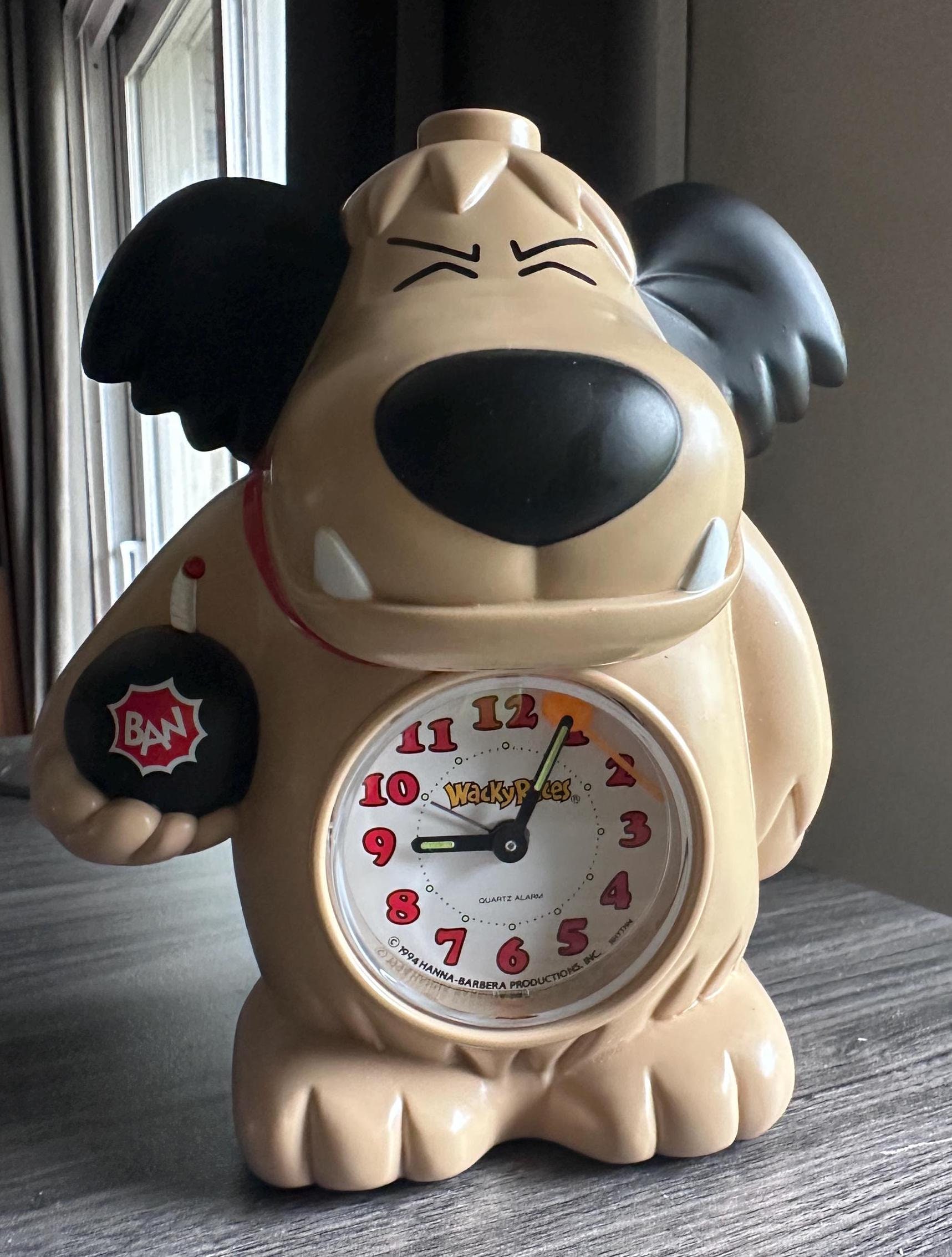 Muttley Wacky Races Talking Alarm Clock Vintage Kenken - Speaks