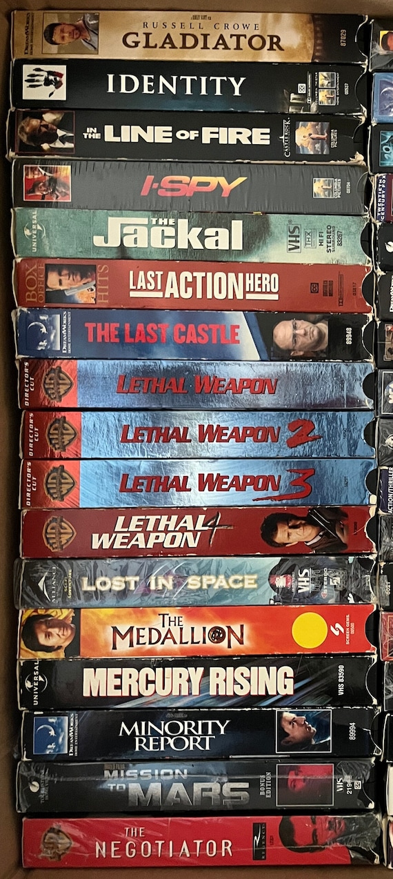 Lot 1: VHS Action, A-N (Action, Science Fiction, Thriller