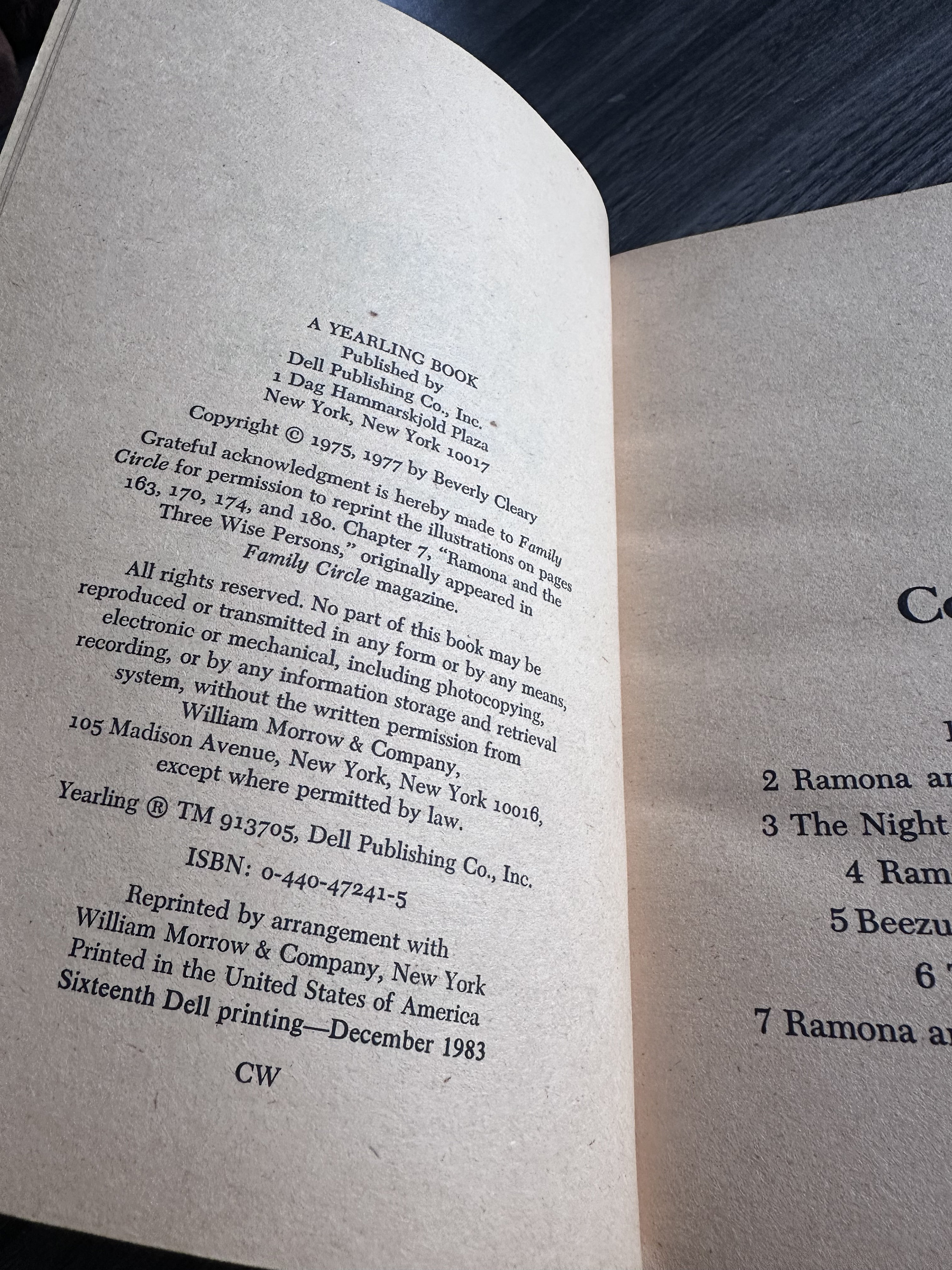 Ramona And her Father - 1983 Dell Yearling Paperback Book by Beverly Cleary  - Etsy 日本, image size:2250x3000