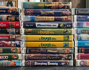 Disney Movies VHS Listing #3 of 5 - Original Clamshell cases and artwork - Select Your Favorites - Always refreshing stock!