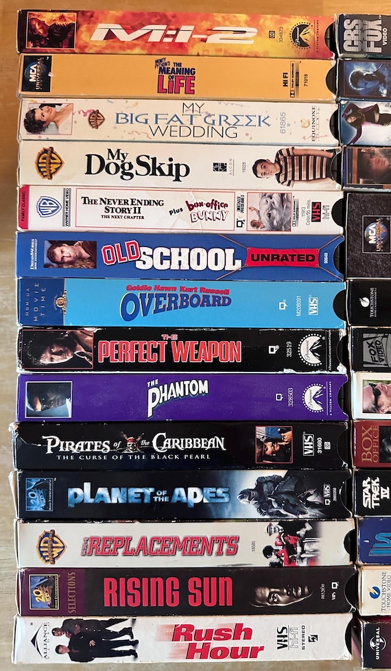 Lot 4: VHS Movies M-Z All Genres Comedy, Family, Action, Thriller, Science Fiction Choose From List restocks Often - Etsy Lot 4: VHS Movies M-Z All Genres Comedy, Family, Action, Thriller, Science Fiction Choose From List restocks Often - Etsy