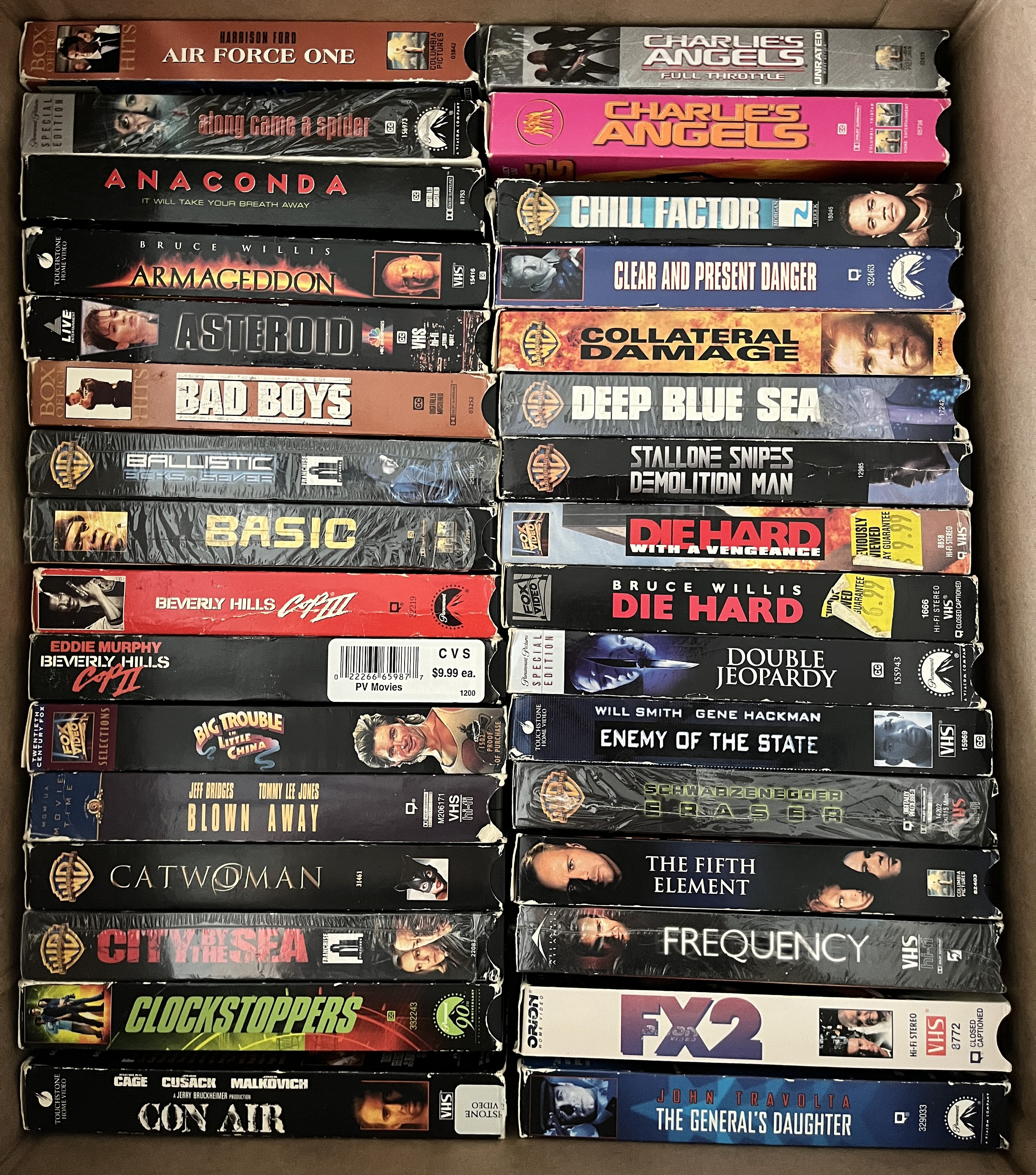 VHS Movies Action, Science Fiction, Thriller A-N Choose From List -   Sweden