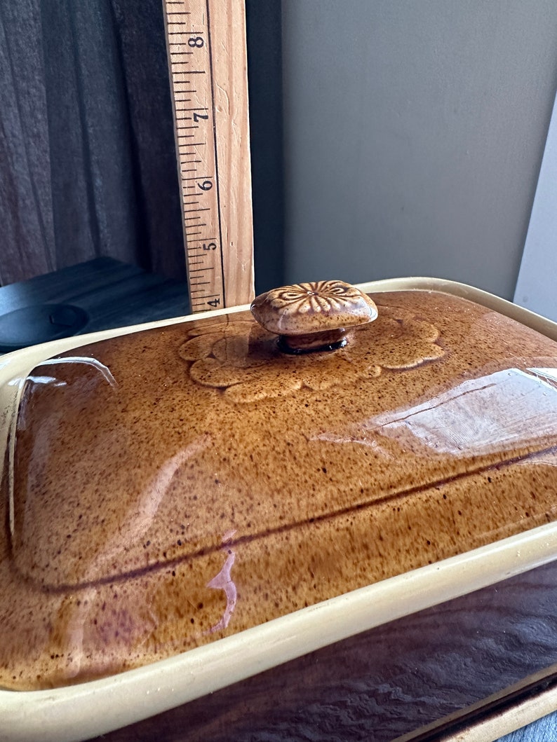 Vintage T. G. Green England Glazed Ceramic Rectangular Casserole Dish