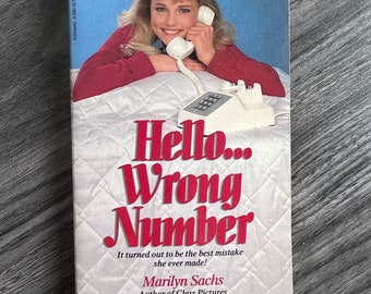 Scholastic Vintage Romance Book: Hello, Wrong Number, 1980's published by Point Scholastic Inc.