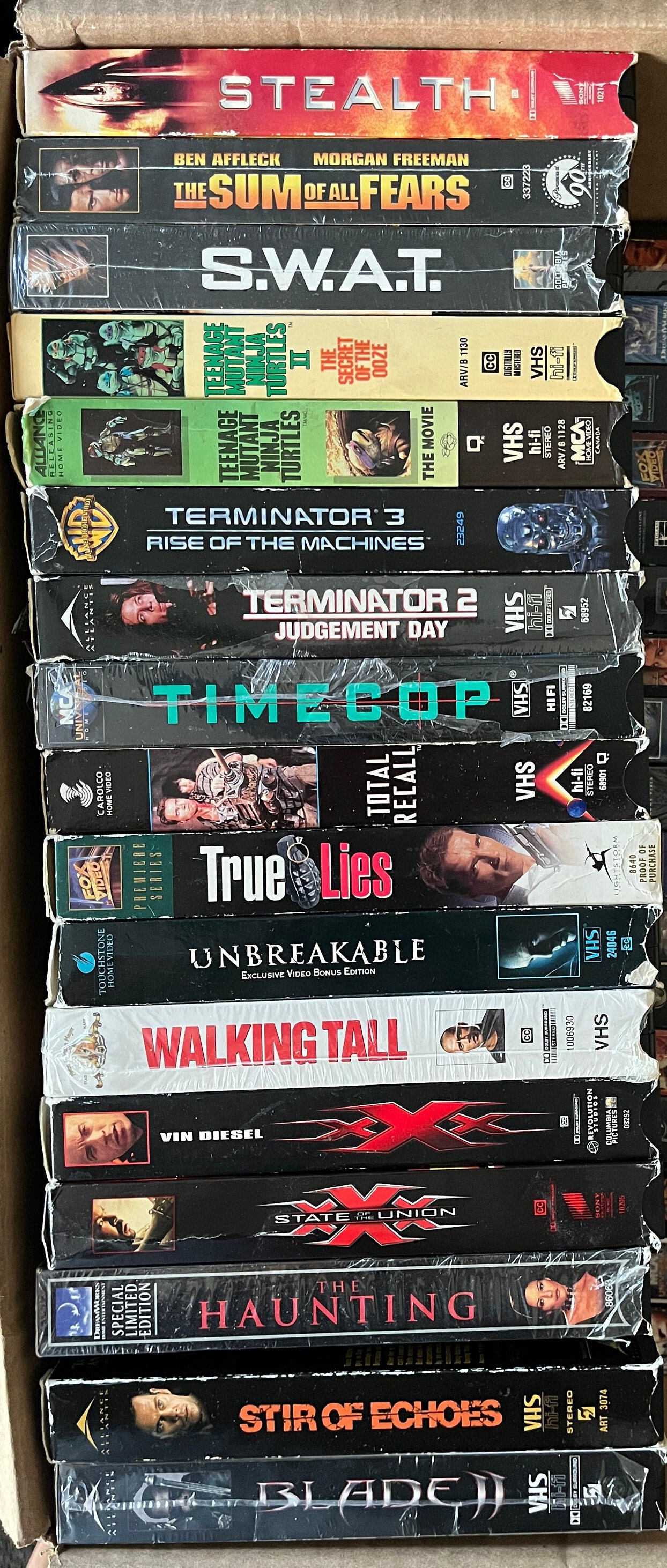 VHS Movies Action, Science Fiction, Thriller A-N Choose From List -   Sweden