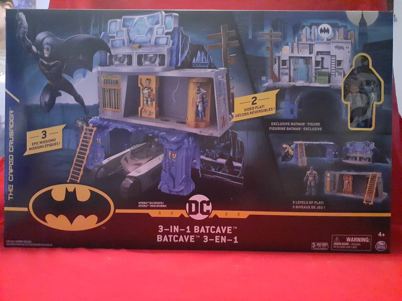 BATMAN 3in1 Batcave Playset with Exclusive 4 Action Etsy