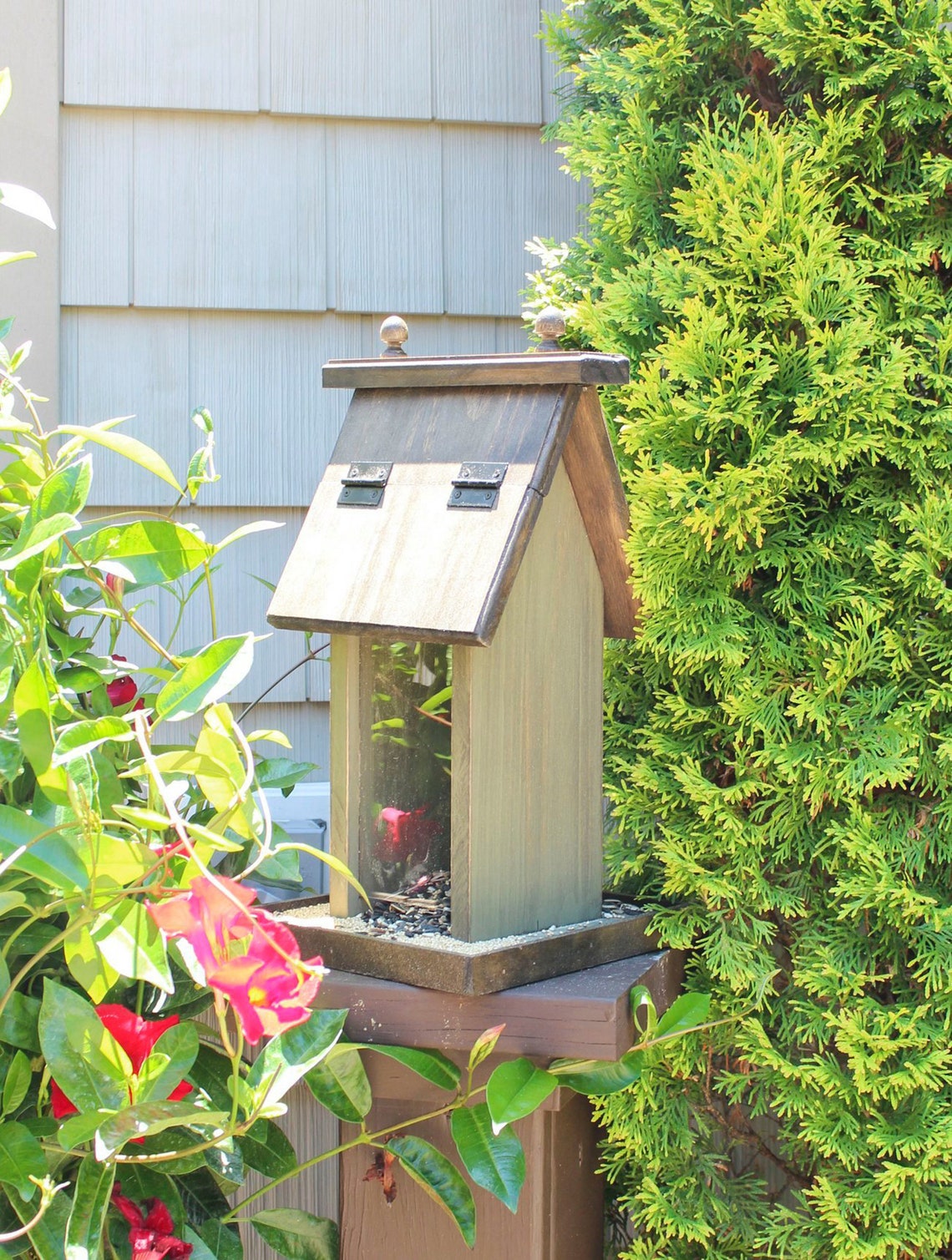 Japanese Garden Bird Feeder Etsy