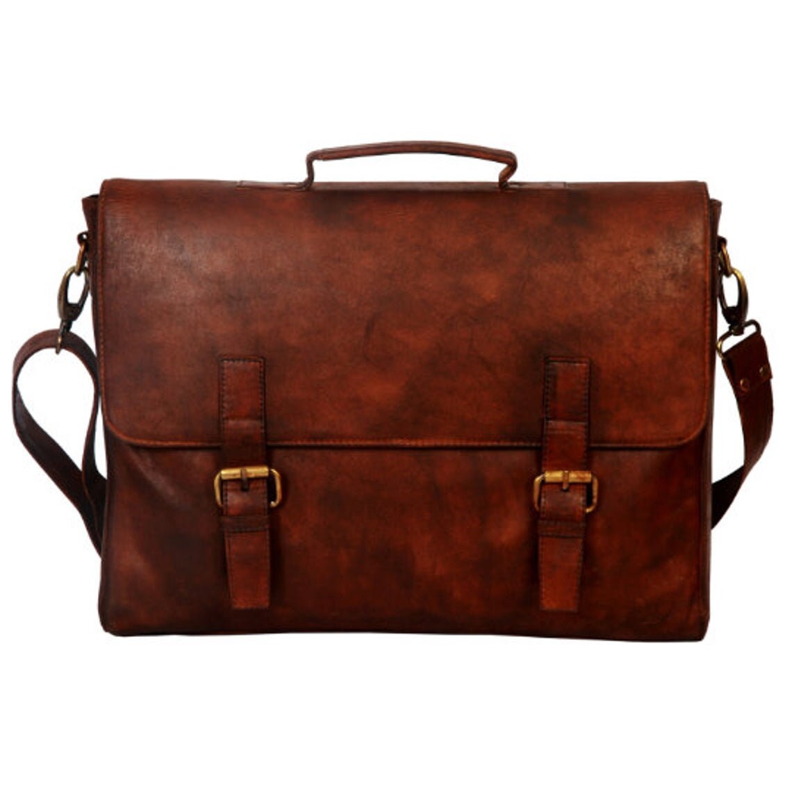 Men's Brown Leather Bag Rustic Brown Leather Laptop Bag - Etsy
