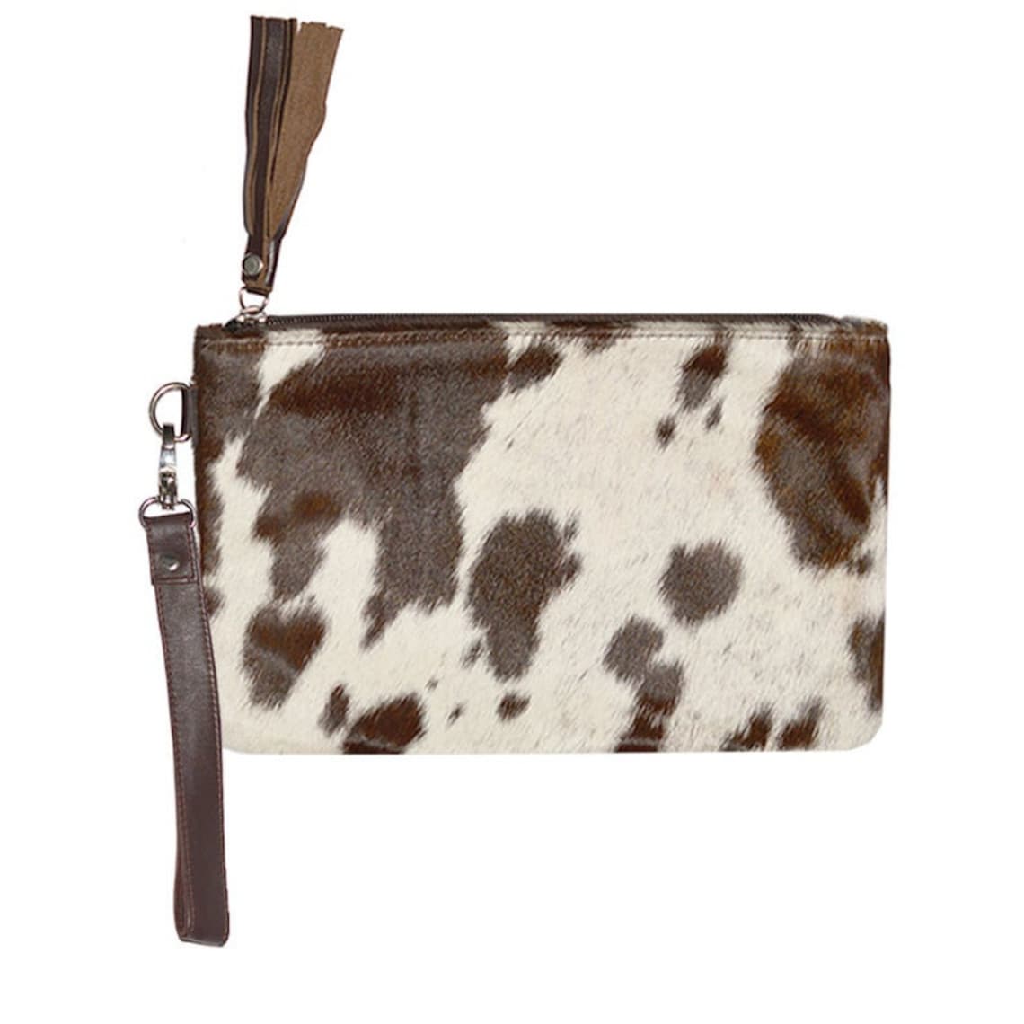 Cowhide Wallet Real Cowhide Leather Wallet Women Cow Hide Etsy