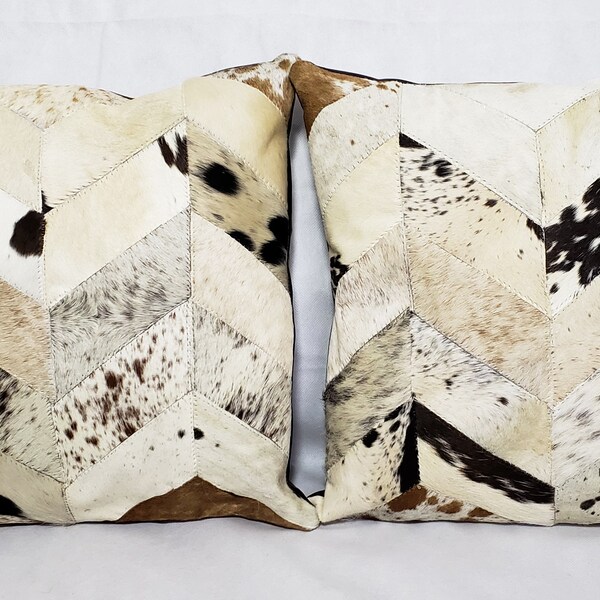 Cowhide Pillow Etsy