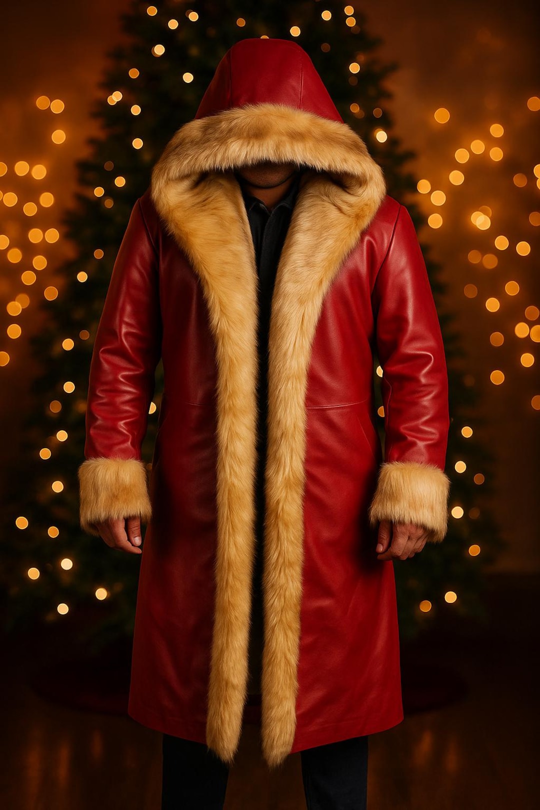 The Christmas Chronicles 2 Mrs. Claus Red Fur Collar Coat 6 thumbnail image
