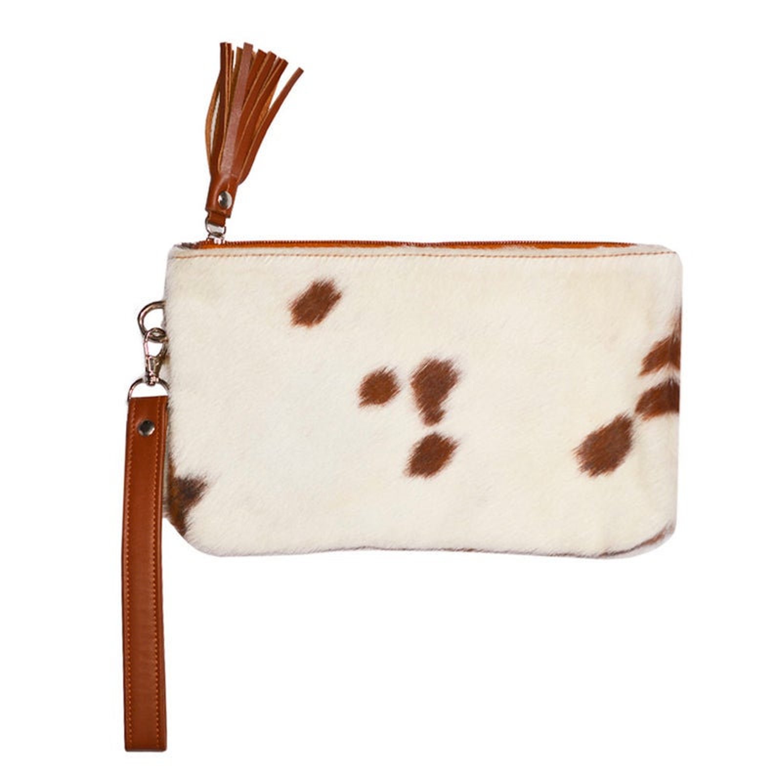 Cowhide Wallet Real Cowhide Leather Wallet Women Cow Hide Etsy