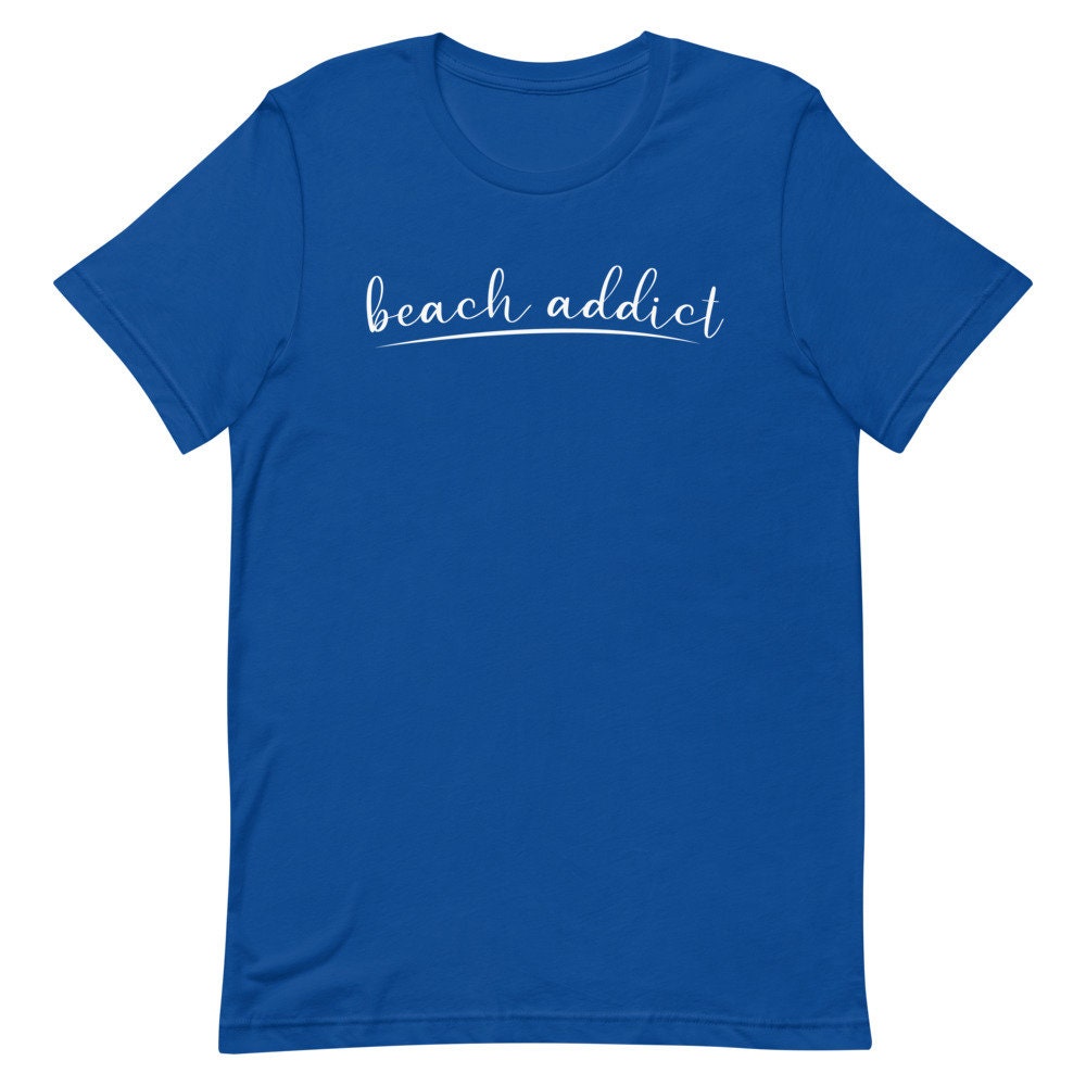 Camiseta de playa para mujeres adictas a la playa Etsy