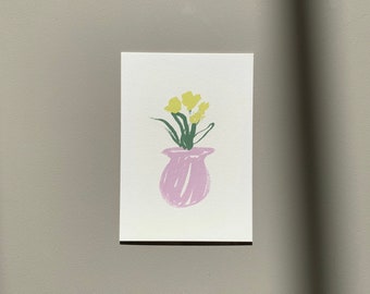 Carte postale avec des fleurs