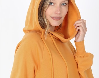 ladies long line hoodie
