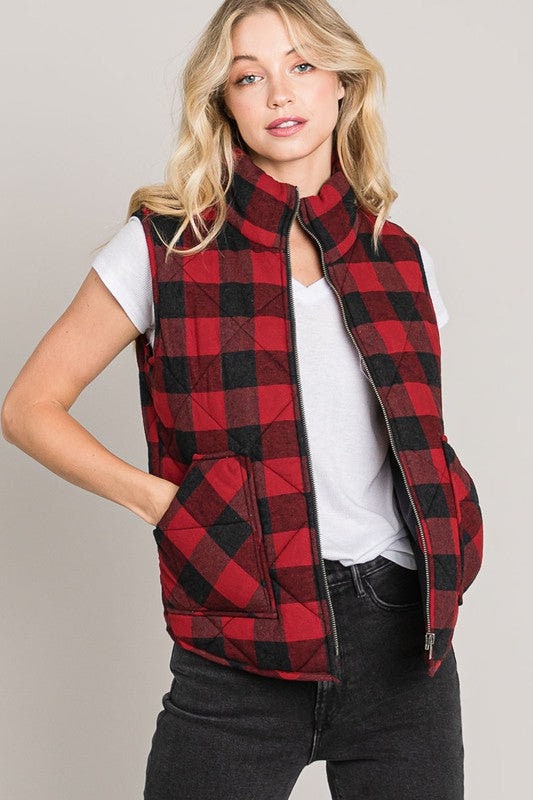 Buffalo Plaid Vest - Etsy