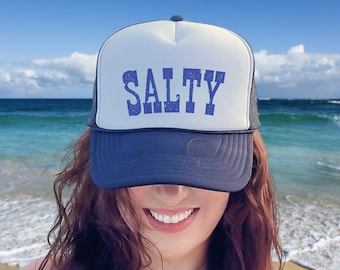 Salty Foam Trucker Hat: Beach Snapback Baseball Cap