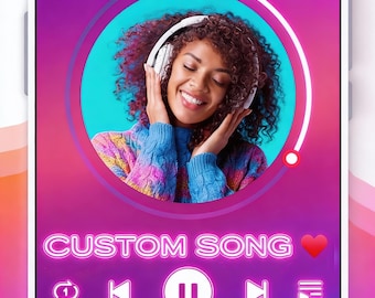 Aangepaste nummers maken | Valentijnsdag gepersonaliseerde songteksten en muziekcadeau | Aangepast uniek mp3-downloadnummer cadeau | Songteksten aangepaste muziek