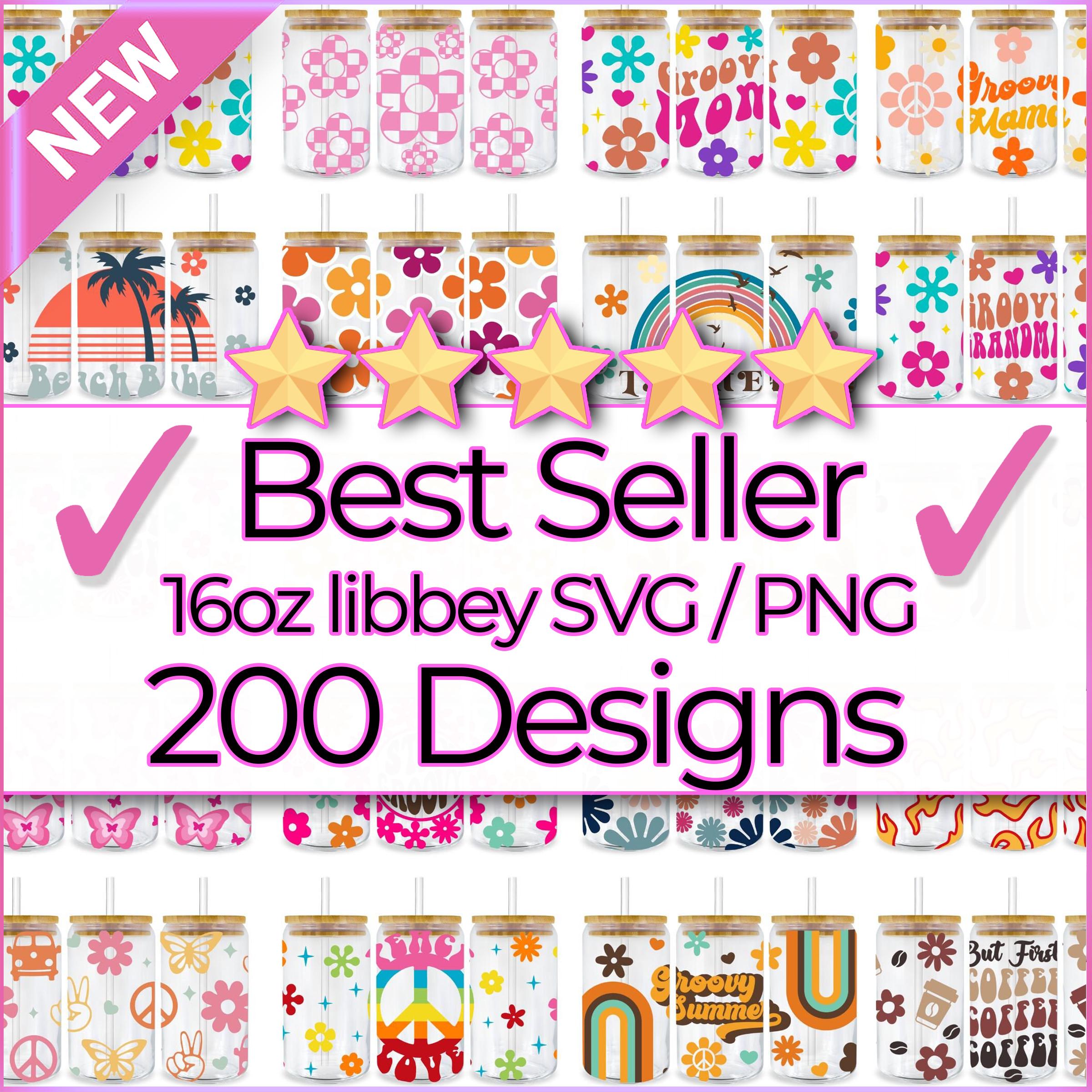 200 Bestseller Libbey Can Glass Wrap Svg Bundle, Spring Summer Floral ...