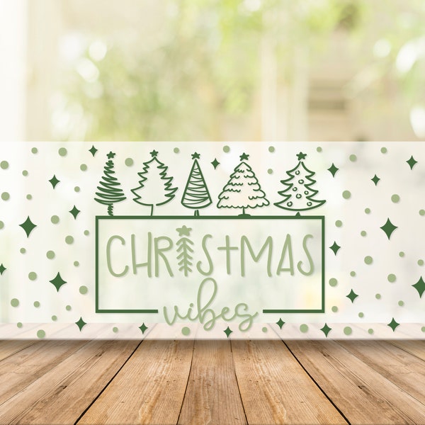 Christmas Tree SVG Libbey Glass Wrap Svg, Merry Christmas Tree SVG Holiday 16oz Libby Can Beer Full Wrap cup svg files for Cricut, Download