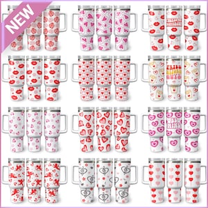 Valentines Day 40oz Stanley Tumbler Wrap SVG Bundle (Digital Download)