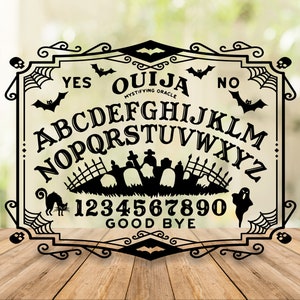 Ouija Board SVG Halloween Svg files for Cricut, Spooky Season Goth Witchy SVG for Shirts, Sublimation Png Clipart Sticker, Instant Download