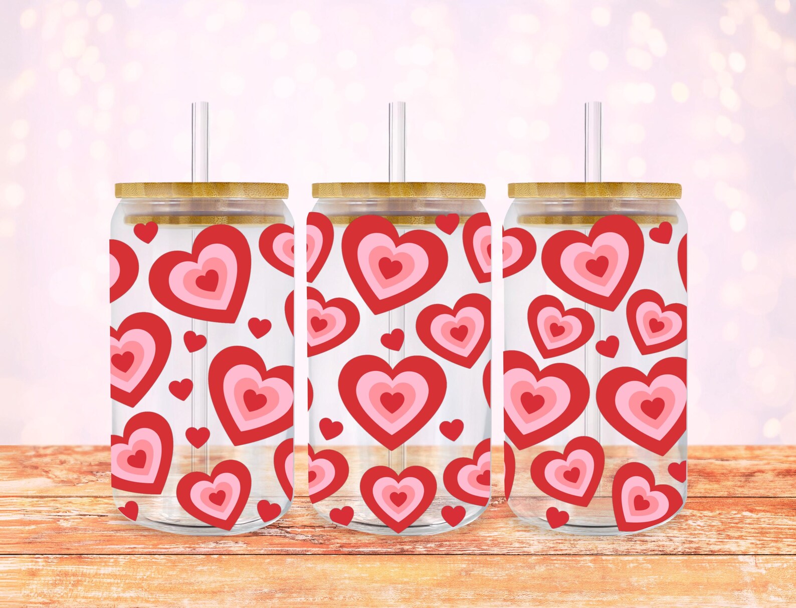 Heart Valentine SVG Libbey Glass Wrap Svg, Valentines Day Love XOXO ...