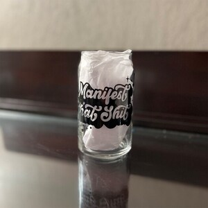 Manifestieren Sie diese Scheiße SVG Libbey Glasverpackungs-Svg, Boho lustige himmlische 16 Unze Libby Beer Can Full Wrap svg-Dateien für Cricut, Png, Instant Download Bild 6