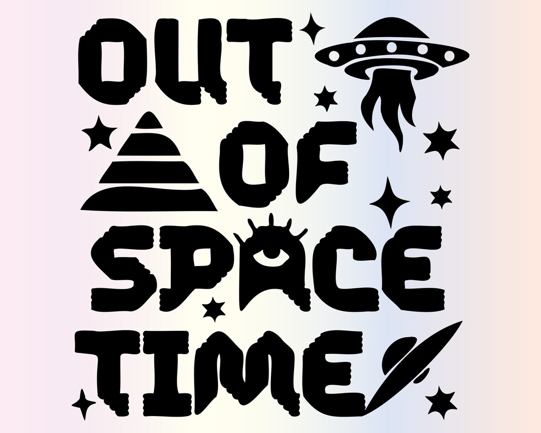 UFO Space Svg Files for Cricut, Funny Astronaut Alien Space Ship Svg ...
