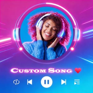 Création de chansons personnalisées | Cadeau paroles et musique personnalisés pour la Saint-Valentin | Cadeau unique personnalisé de chanson à téléchargement MP3 | Paroles de chansons personnalisées image 9