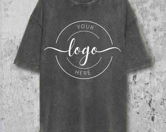 Comfort Colors Custom Logo Design Shirt, Custom Logo Front and Back Shirt, Personalized Business Logo T-Shirt, Custom Brand Tee Company Gift