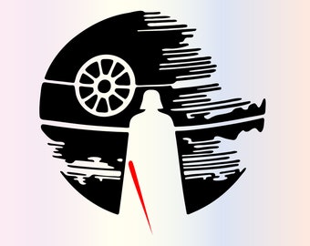 RARE® Death Star Svg files for Cricut, Gamer Vader Space Alien Sci-Fi SVG for shirts, Sublimation Png Clipart Sticker, Instant Download