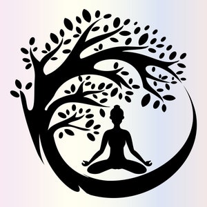 Buddha Tree Svg Files for Cricut Boho Zen Yoga Spiritual - Etsy