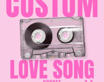 Custom Love Song Creation, Personalized Lyrics & Music MP3, Unique Anniversary Birthday Gift, Valentines Bachelorette Party Wedding Gift