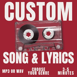 Custom Song Creation | Personalized Lyrics & Music | Unique Music Gift | Custom MP3 Download | Personalized Song Gift | Custom Song Lyrics