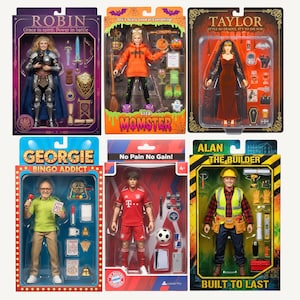 Custom Action Figure Photo, Personalized Doll Starter Pack Portrait, Funny Birthday Gift for him her,Cartoon Figure Toy Box Digital Download image 15