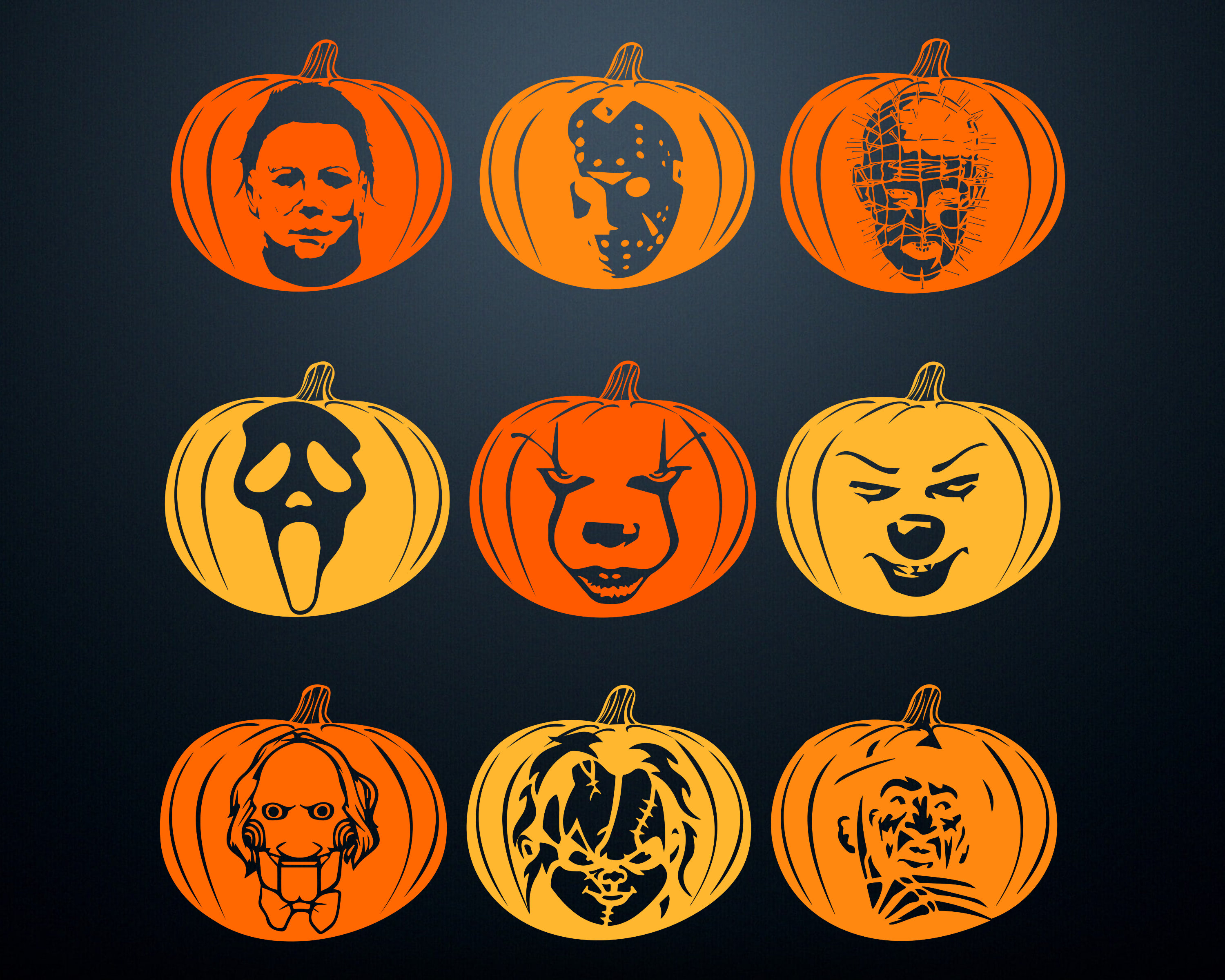 Michael Myers Pumpkin Stencils