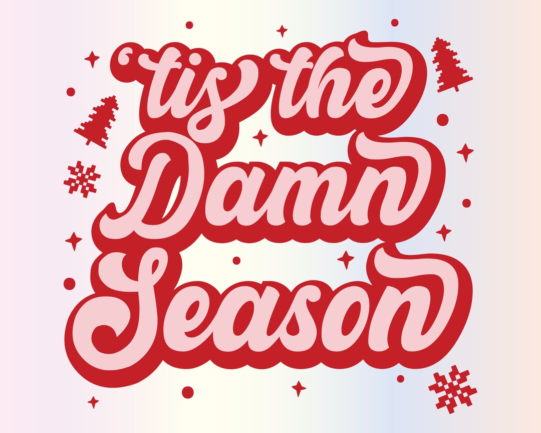 Tis the Damn Season Svg Files for Cricut Retro Funny Swiftie - Etsy